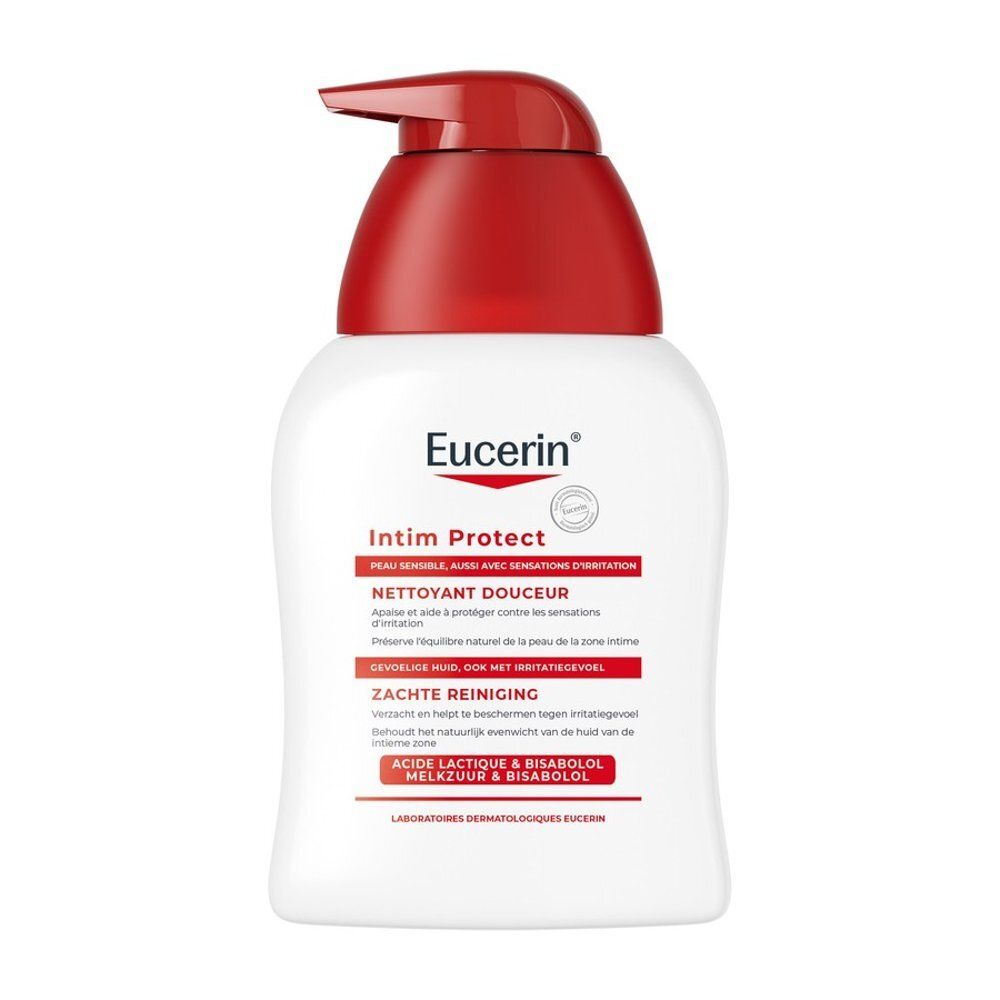 Eucerin Intim Protect Reiniger mit Pumpspender. Für empfindliche Haut.