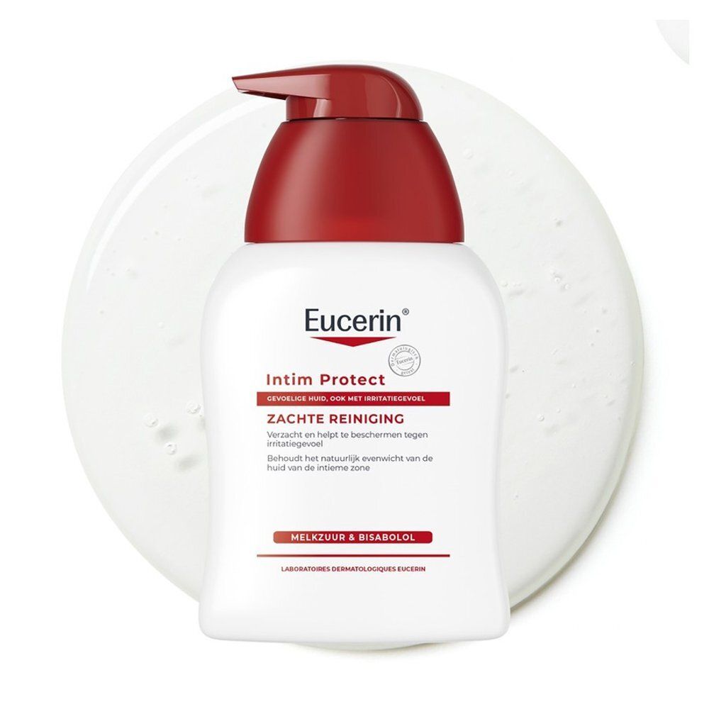 Eucerin Intim Protect Zachte Reiniging Flasche mit Pumpspender.