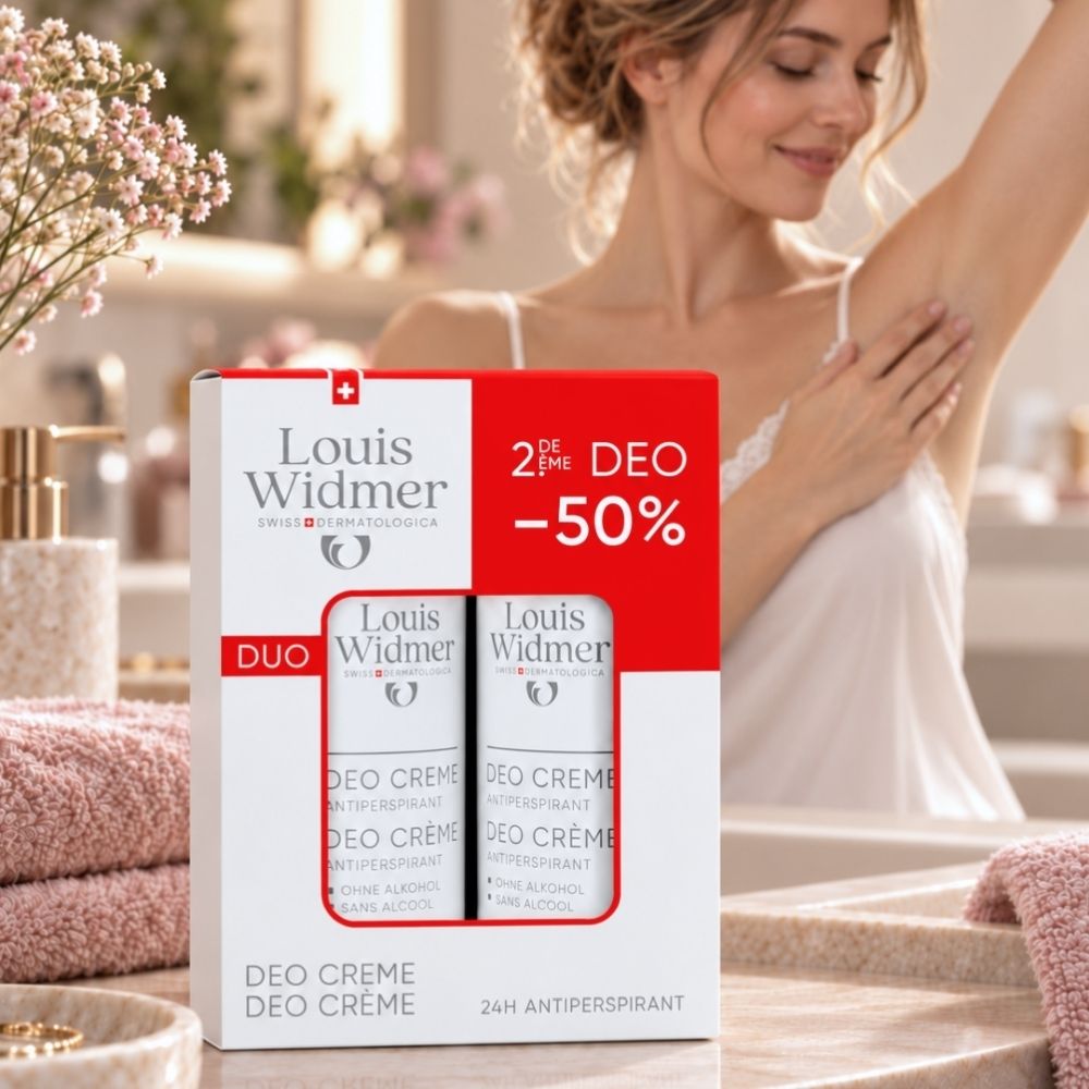 Louis Widmer Duo-Packung mit zwei Deocremes, 24h Antiperspirant.