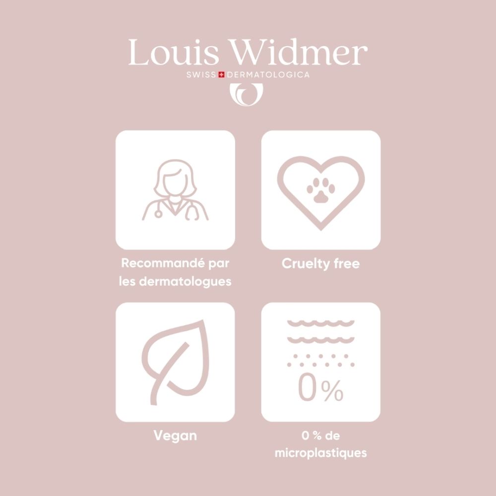 Louis Widmer: Empfohlen von Dermatologen, Cruelty-free, Vegan, 0% Mikroplastik.