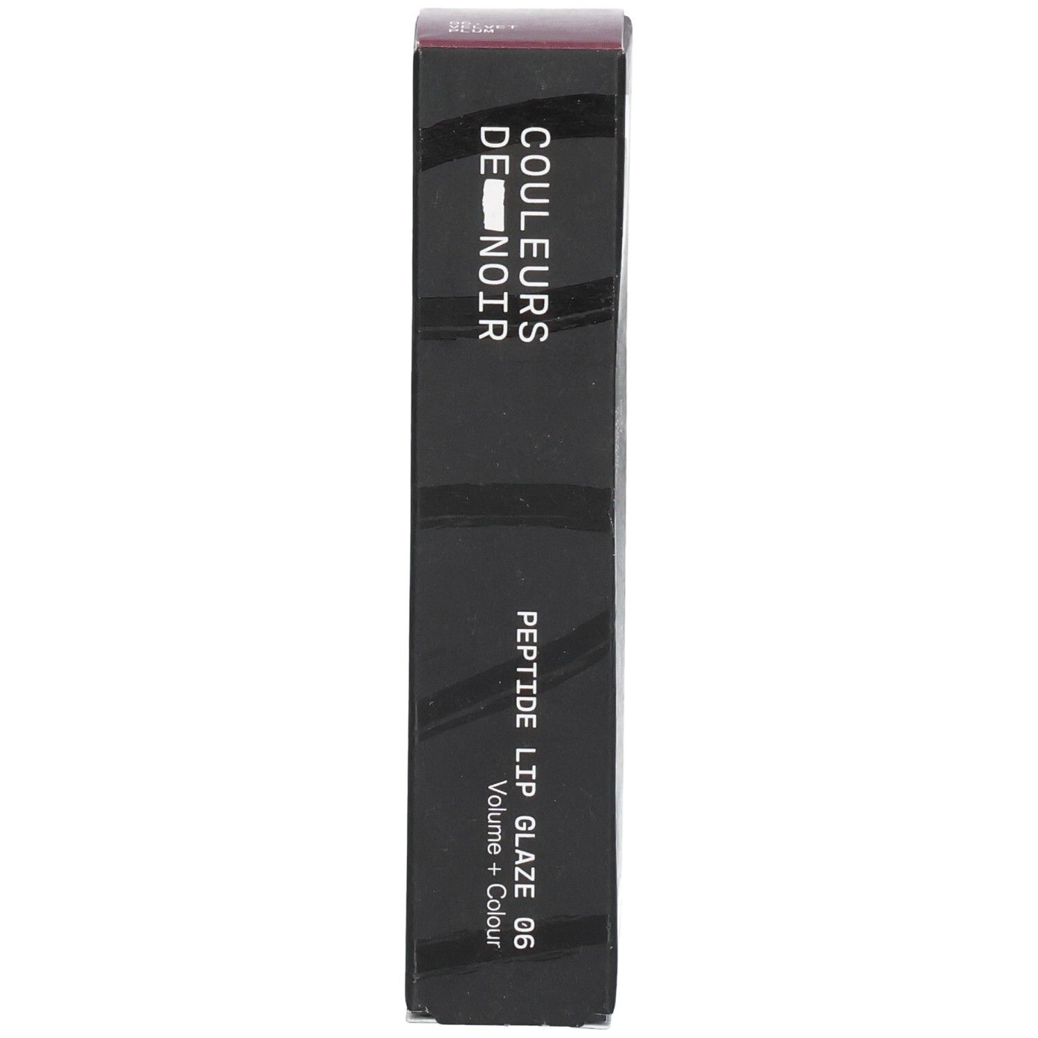 Schwarze Verpackung für PEPTIDE LIP GLAZE 06, COULEURS DE NOIR.