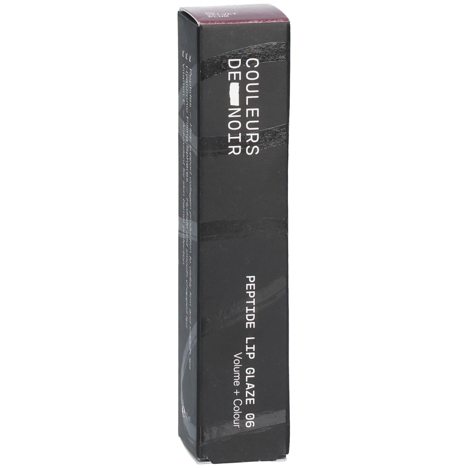 Verpackung für Peptide Lip Glaze 06 Volume + Colour von COULEURS DE NOIR.