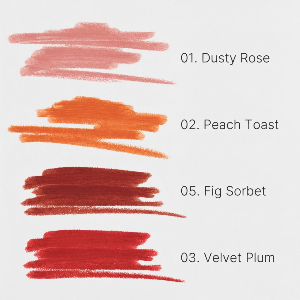 Crayon à lèvres avec sceaux : Testé dermatologiquement, ingrédients naturels, vegan.