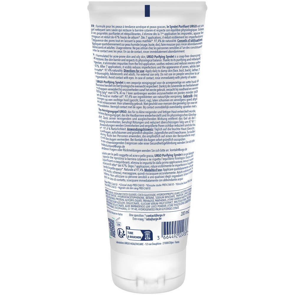 Weiße Tube mit blauer Schrift und Barcode. Enthält 200ml.