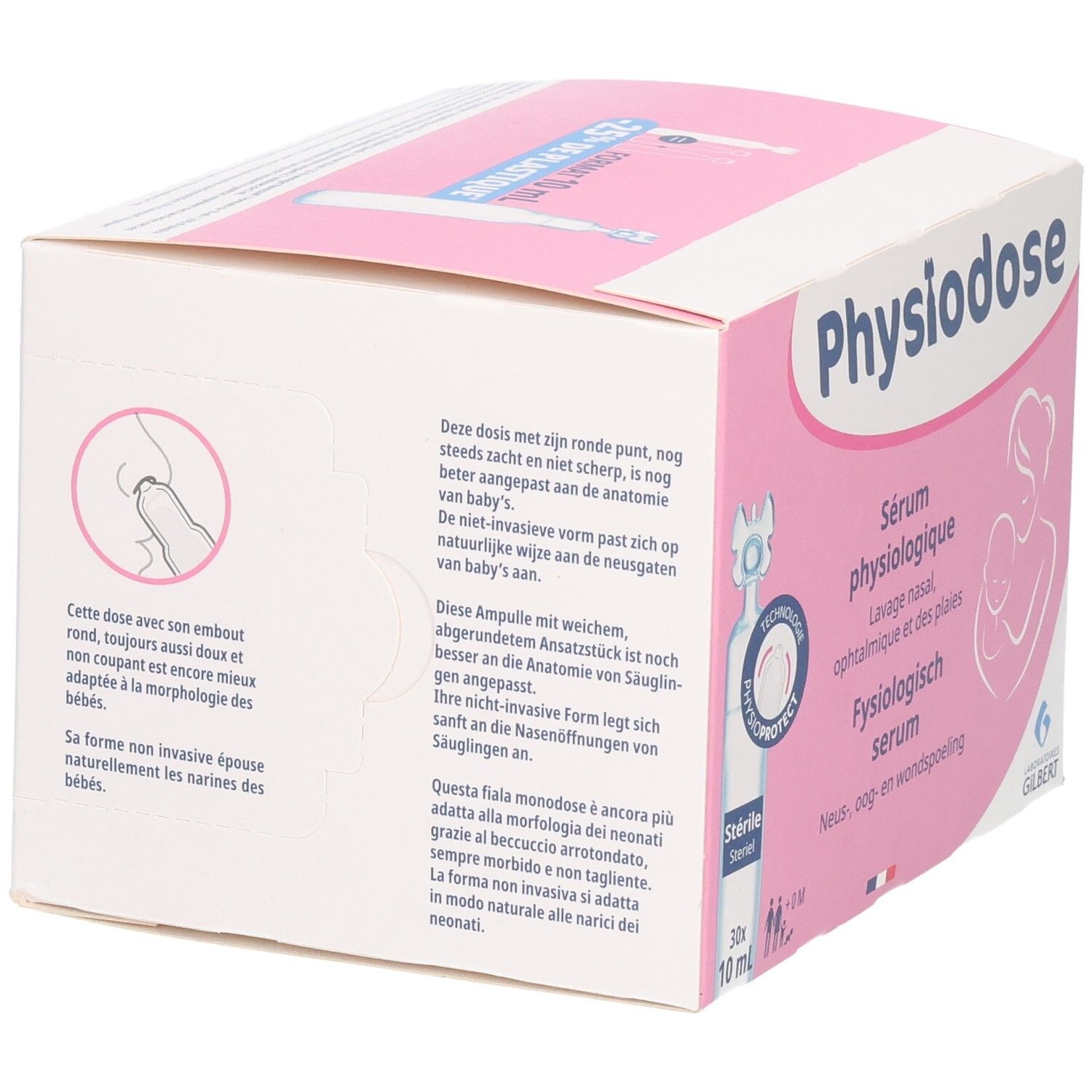 Physiodose Kochsalzlösung: Ampulle mit Applikator für Säuglinge. Sterile Kochsalzlösung.
