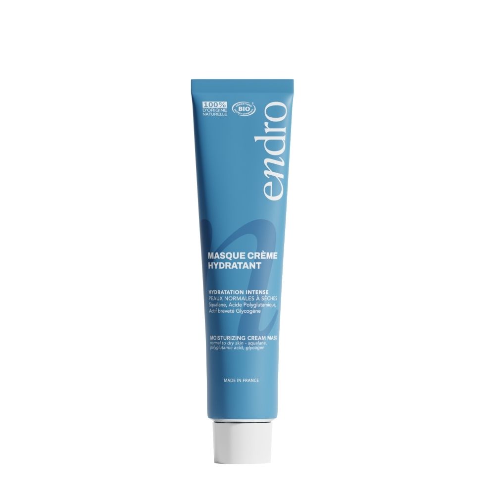 Endro Masque Crème Hydratant, tube 75ml. Ingrédients 100% naturels, certifié Bio.