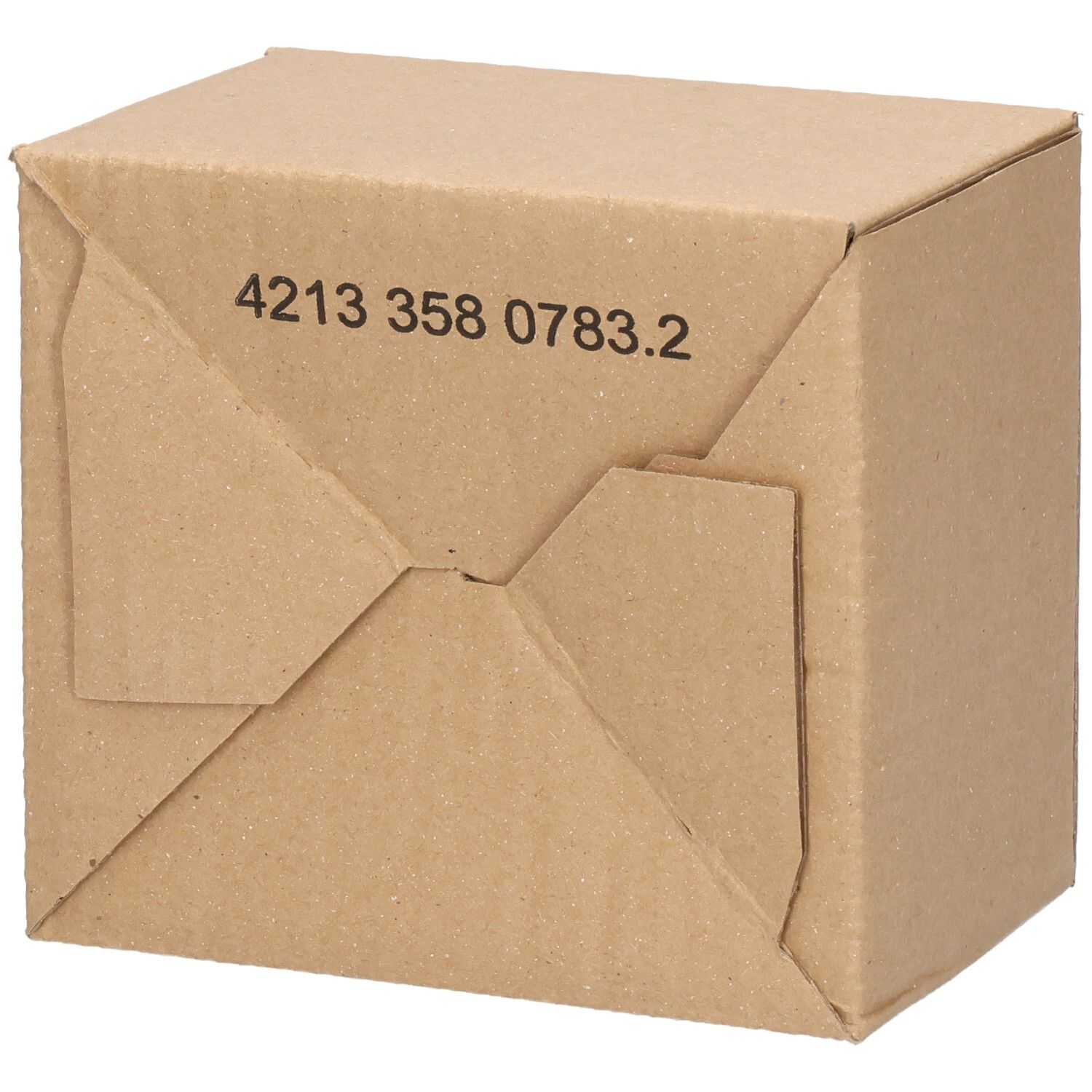 Kartonverpackung, Unterseite. Aufdruck: 4213 358 0783.2.