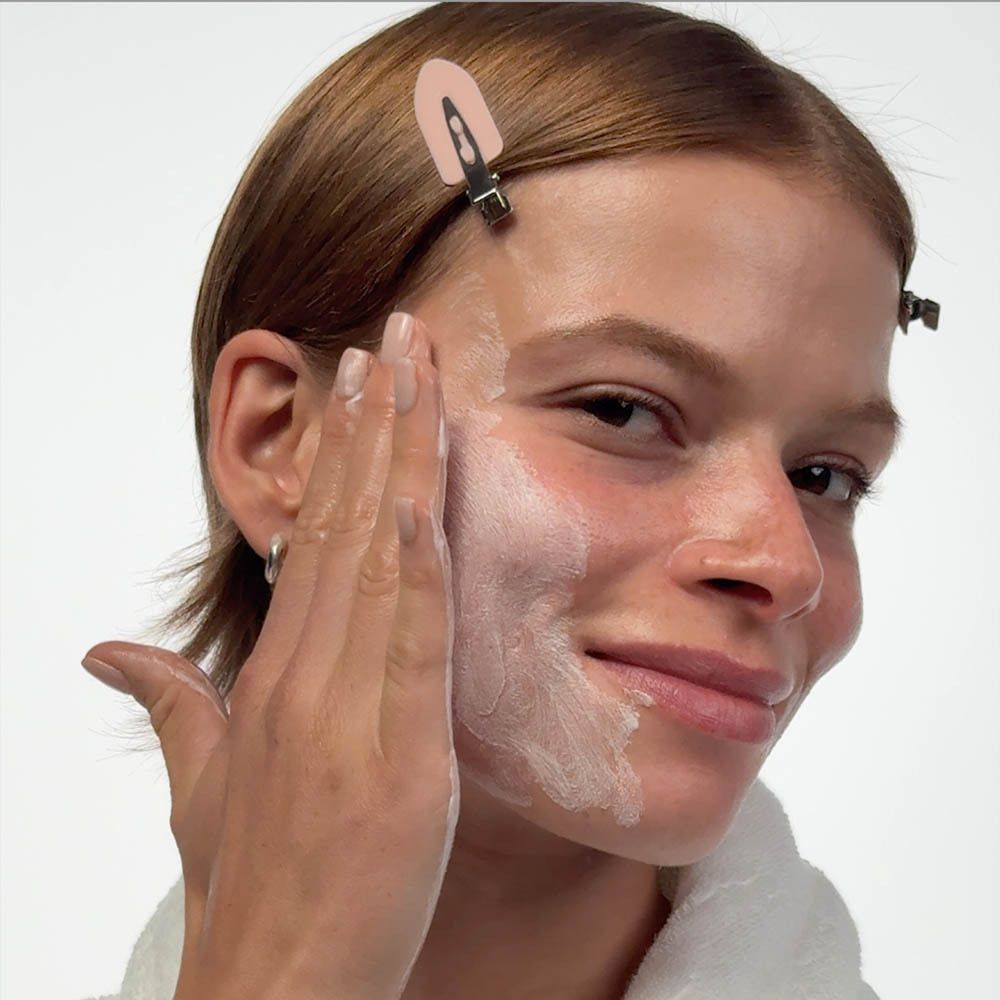 Zwei Icons: Blasen für Reinigung, Linien für Peeling.