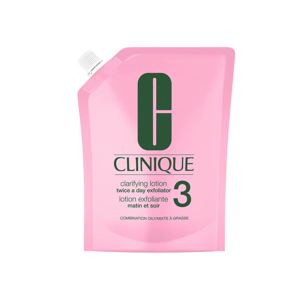 Clinique Clarifying Lotion 3 Nachfüllbeutel in Rosa.
