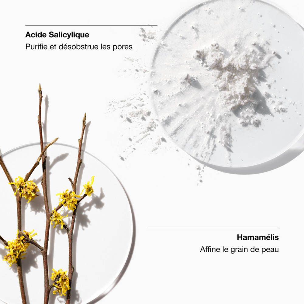 Salicylsäure und Hamamelis-Zweige mit Blüten.