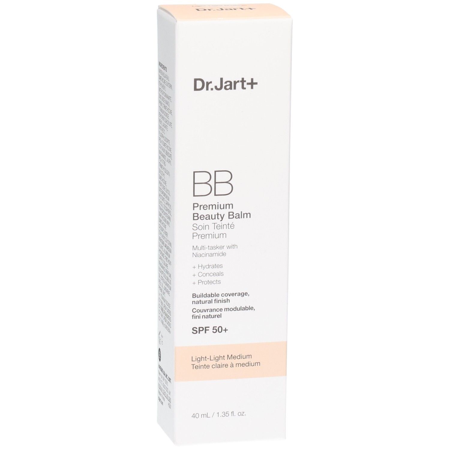 Dr.Jart+ BB Cream Verpackung, Light-Light Medium, SPF 50+.