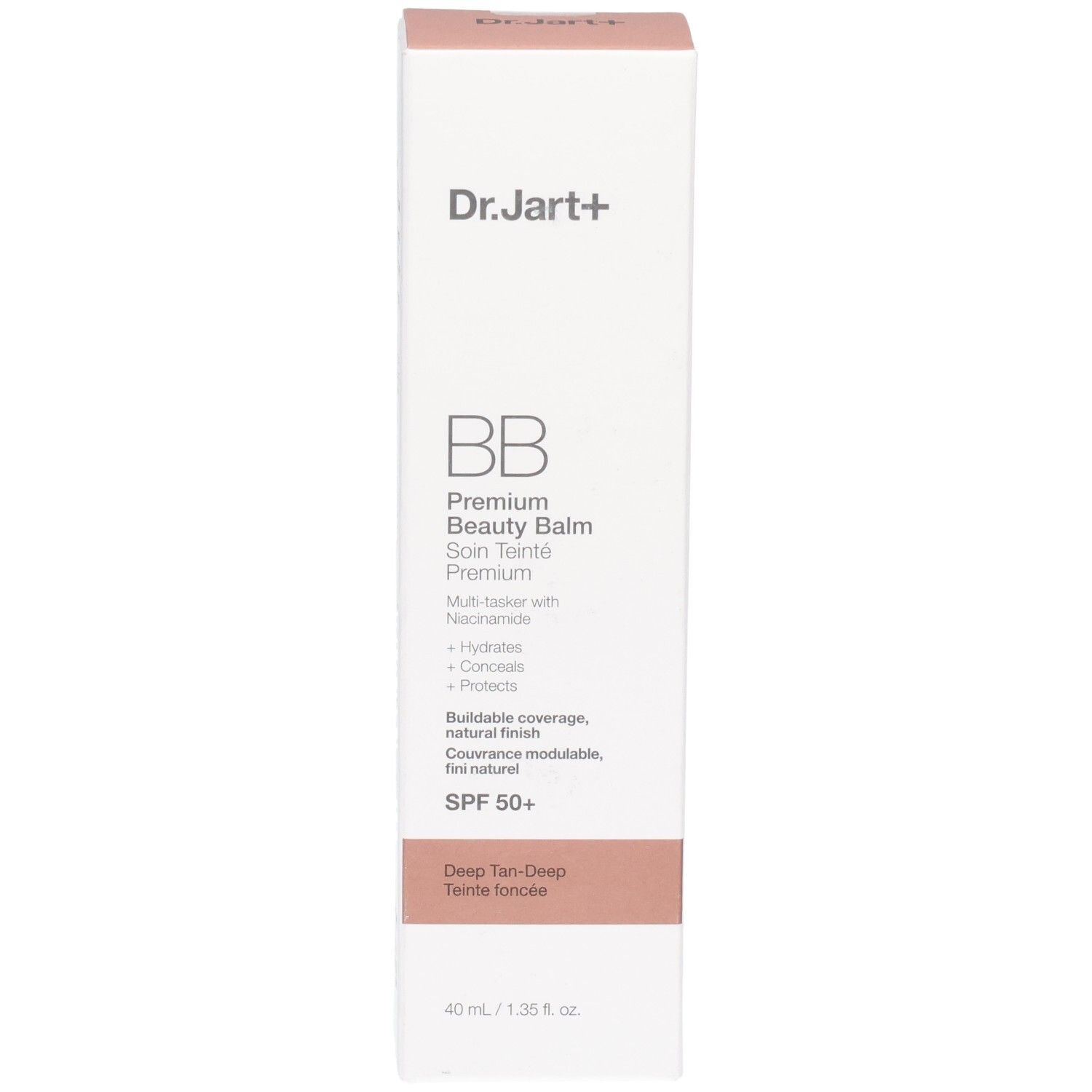Dr.Jart+ BB Premium Beauty Balm, Deep Tan, SPF 50+ in Umverpackung.