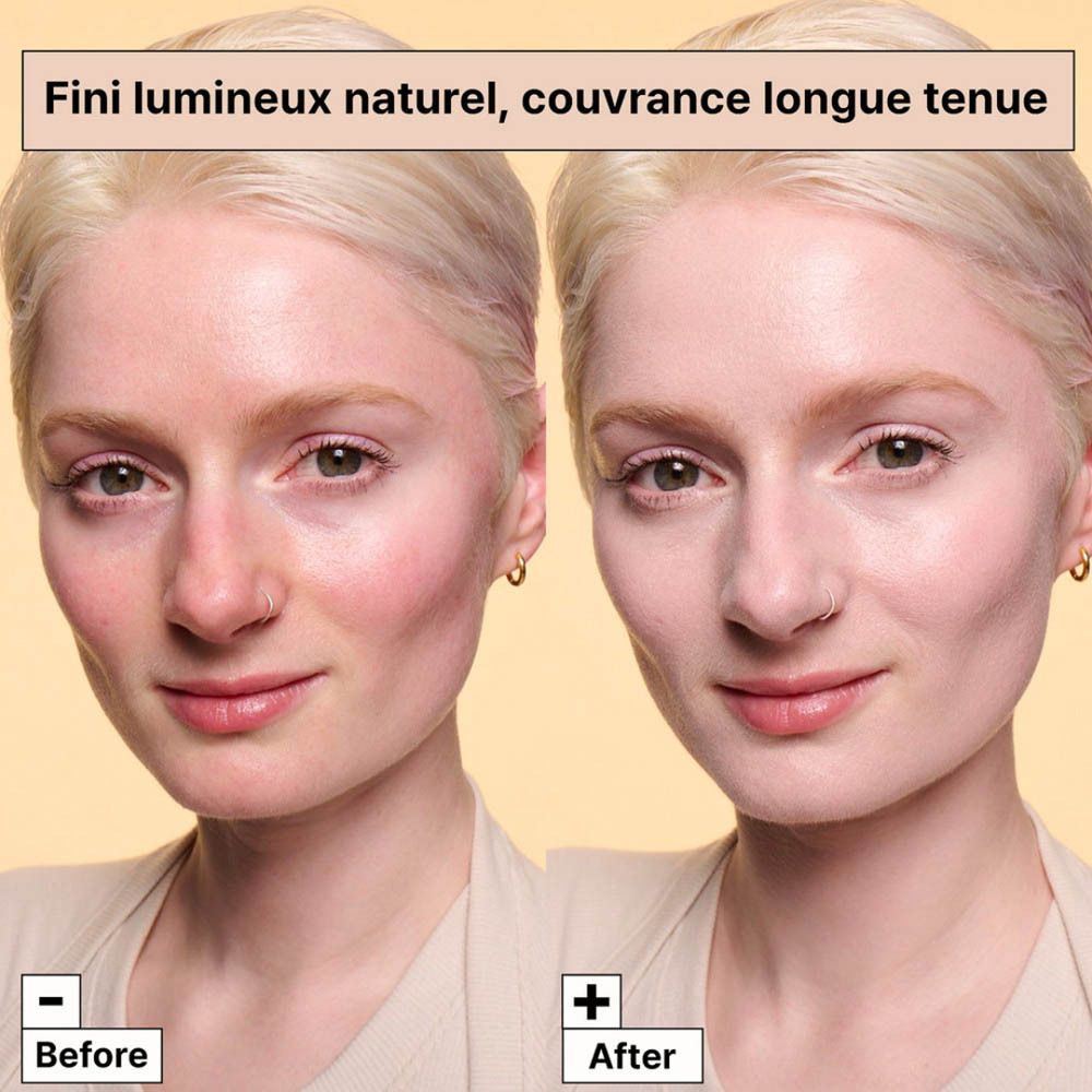 Comparaison avant/après Dr.Jart+ BB Cream sur la peau.