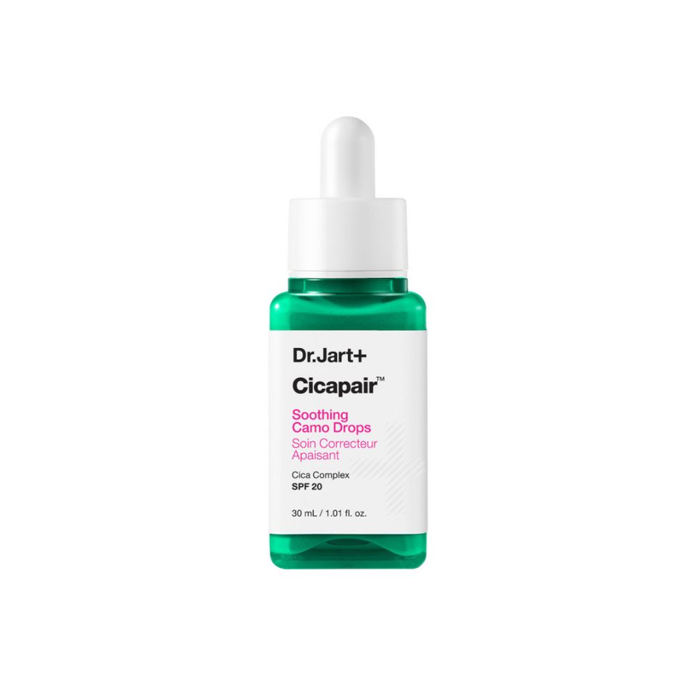 Dr. Jart+ Cicapair Beruhigende Camo Drops LSF 20 Verpackung, Vorderseite.