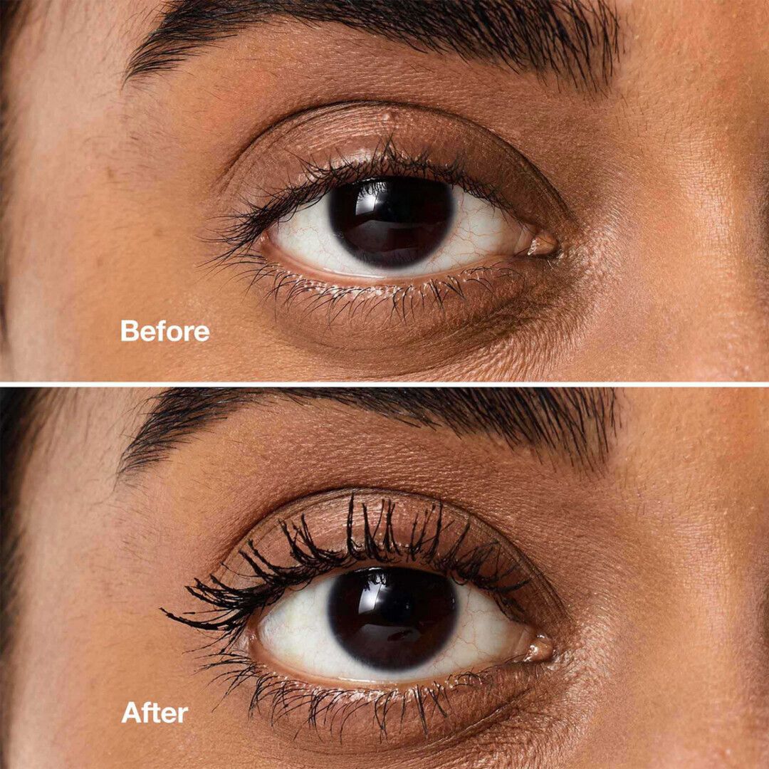 Mascara High Impact CLINIQUE, tube noir avec capuchon argenté et informations produit.