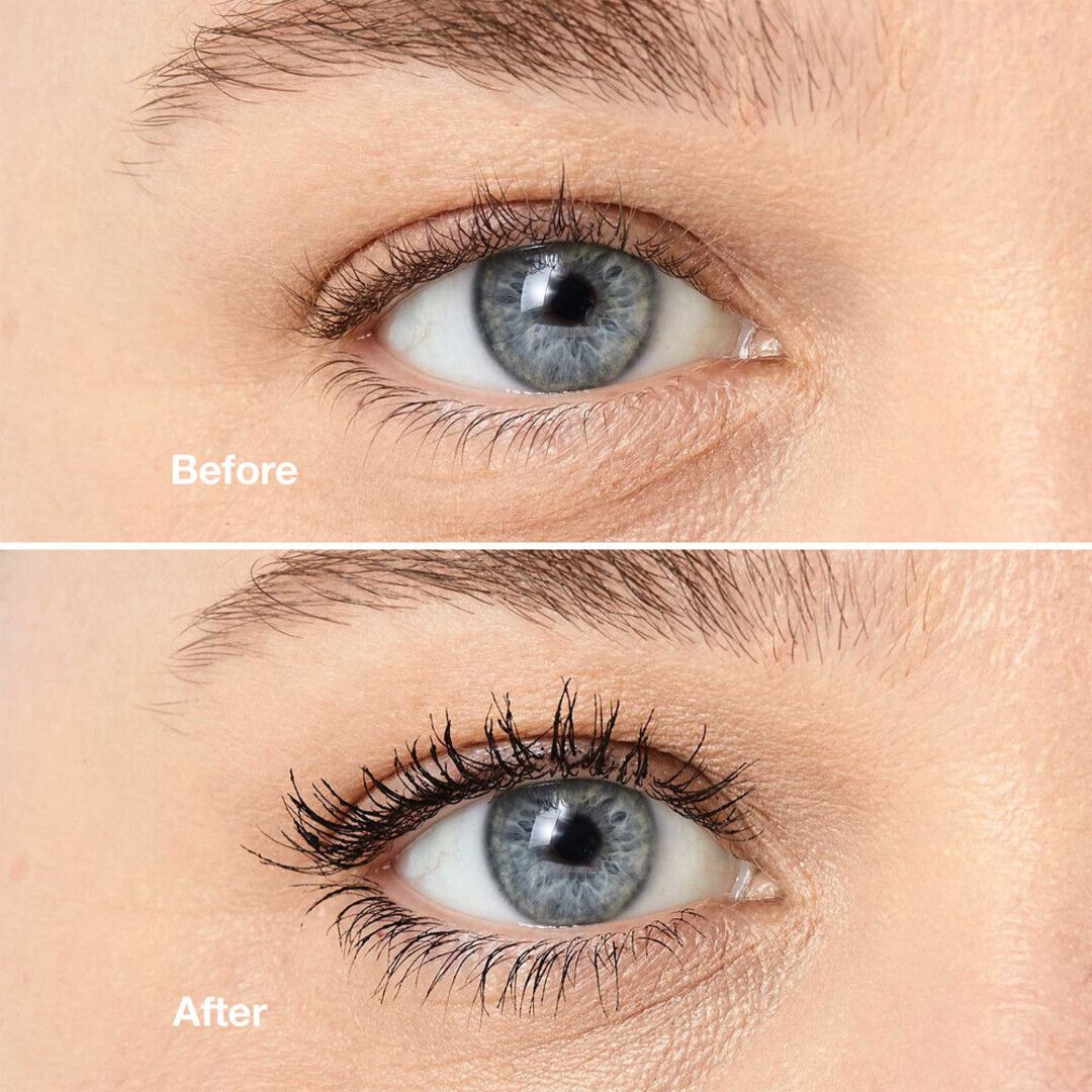 Mascara High Impact CLINIQUE, tube noir avec capuchon argenté et informations produit.