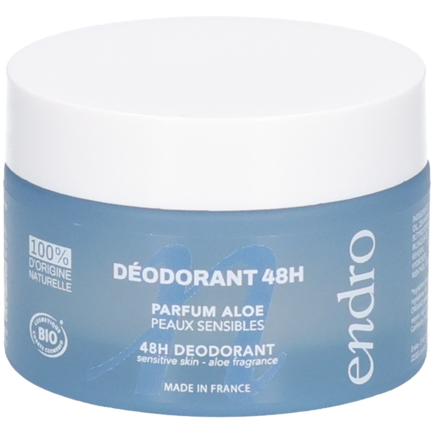 Endro Deodorant 48H mit Aloe Duft für empfindliche Haut. 100% natürliche Herkunft.