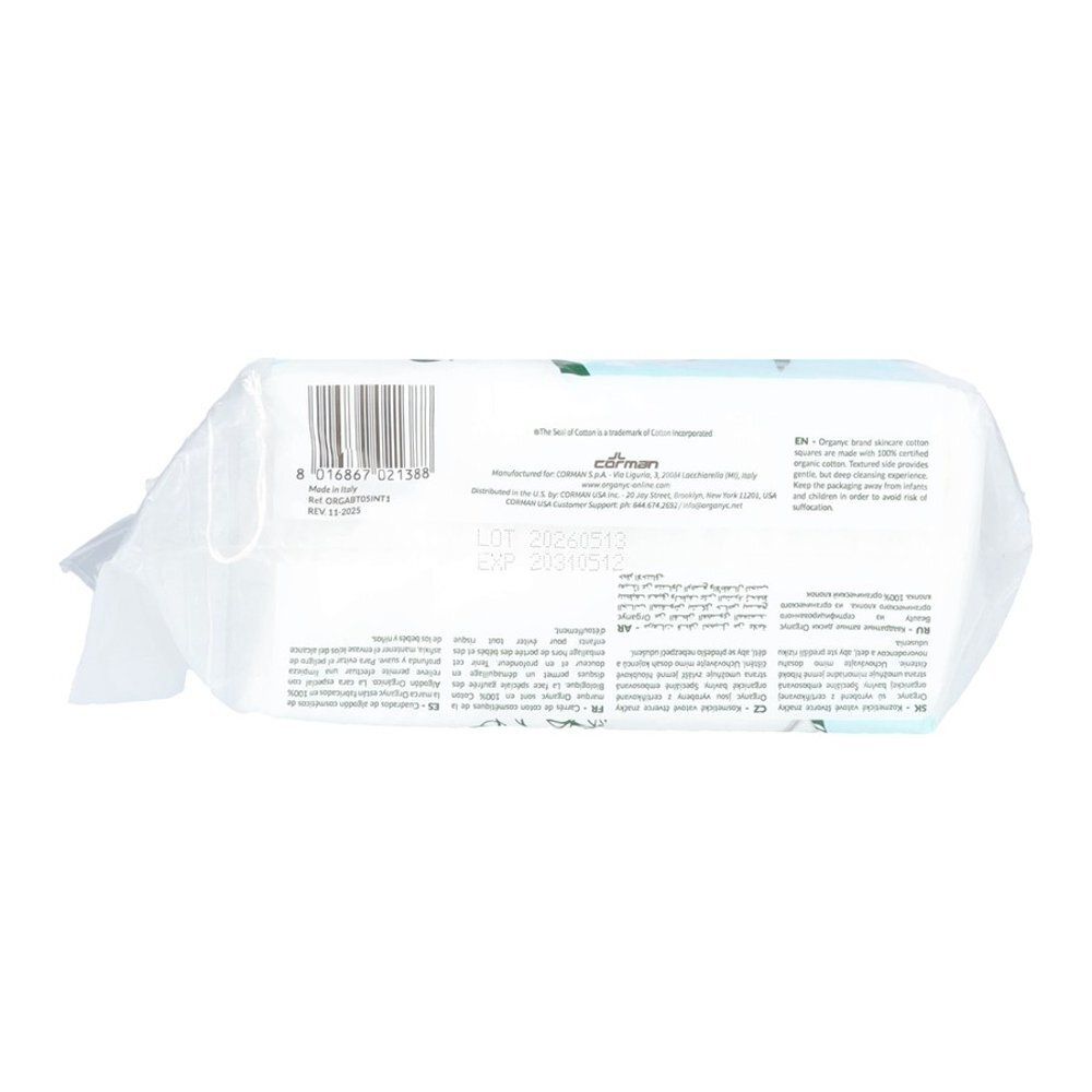 Verpackung von Feuchttüchern mit Barcode und mehrsprachigen Informationen.