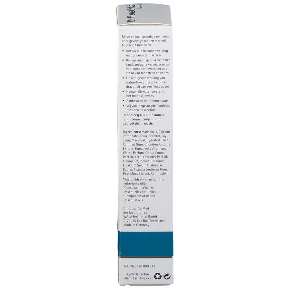 Dr. Hauschka Med Sensitiv Zahncreme Sole