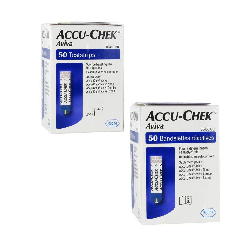 ACCU-CHEK® Aviva Bandelettes Reactive Duopack