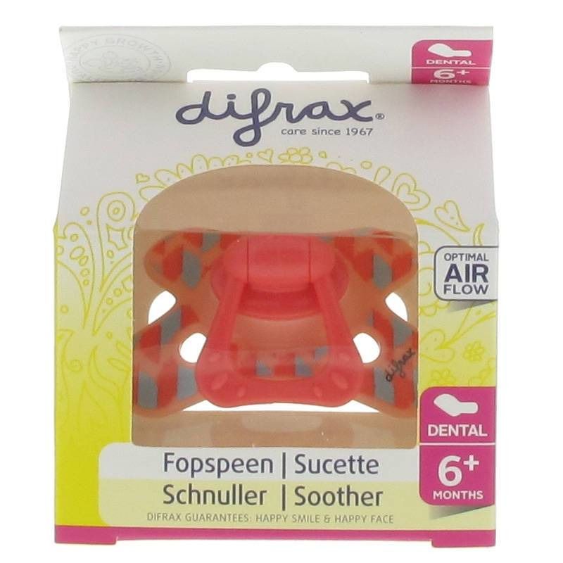 difrax® Schnuller - Dental Rot +6 Monate