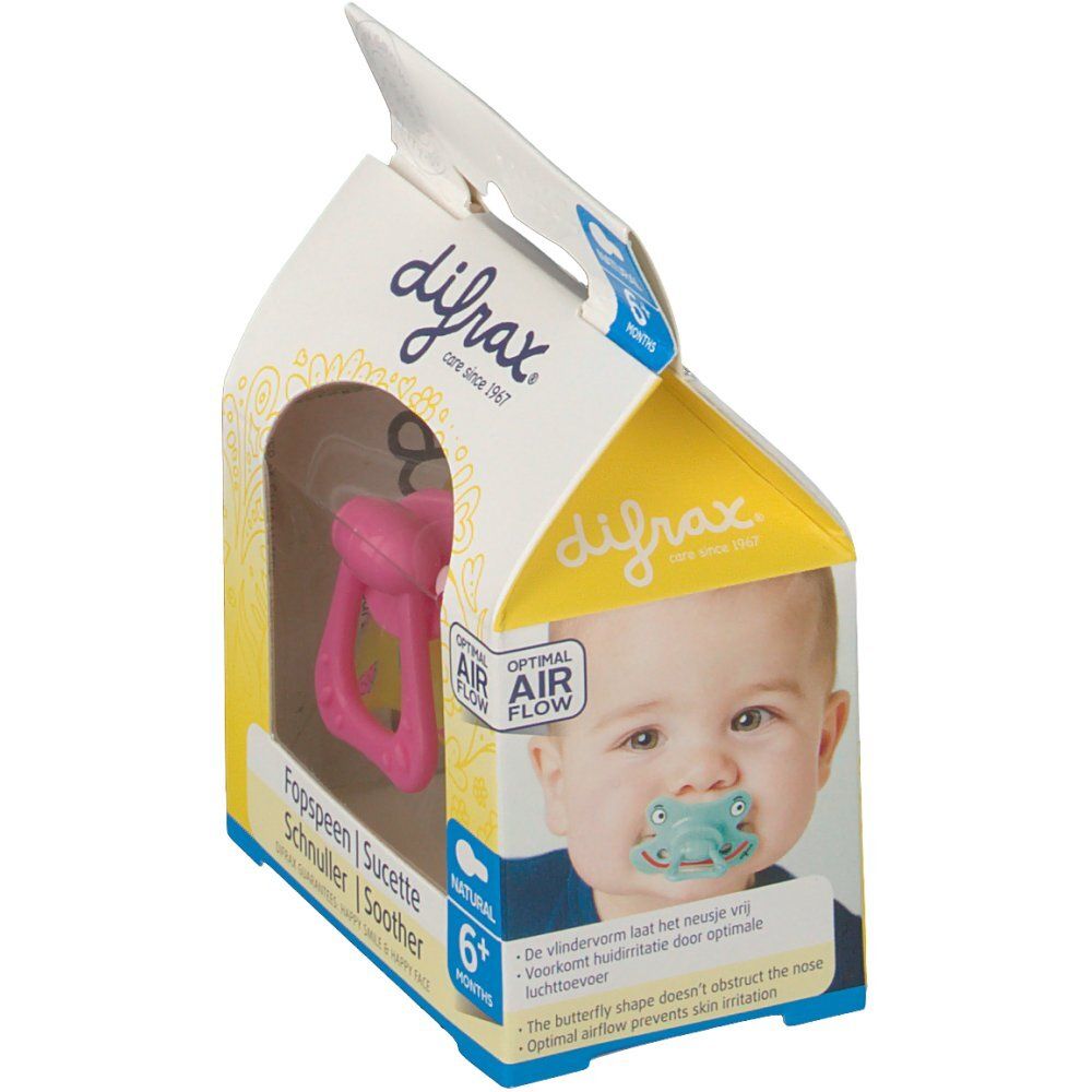 difrax® Schnuller - Natural +6 Monate
