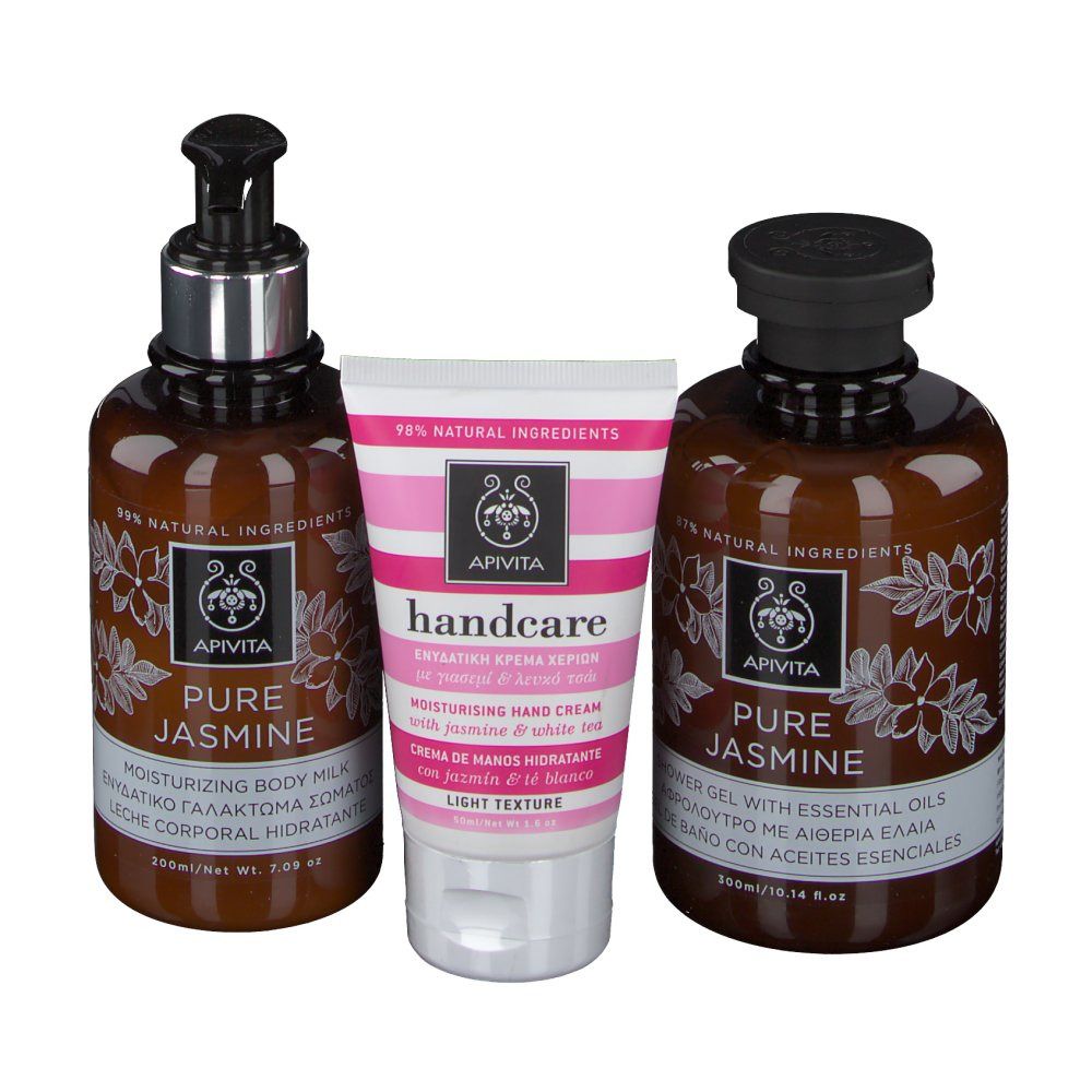 Apivita Coffret Cadeau Pure Jasmine 300+200 ml