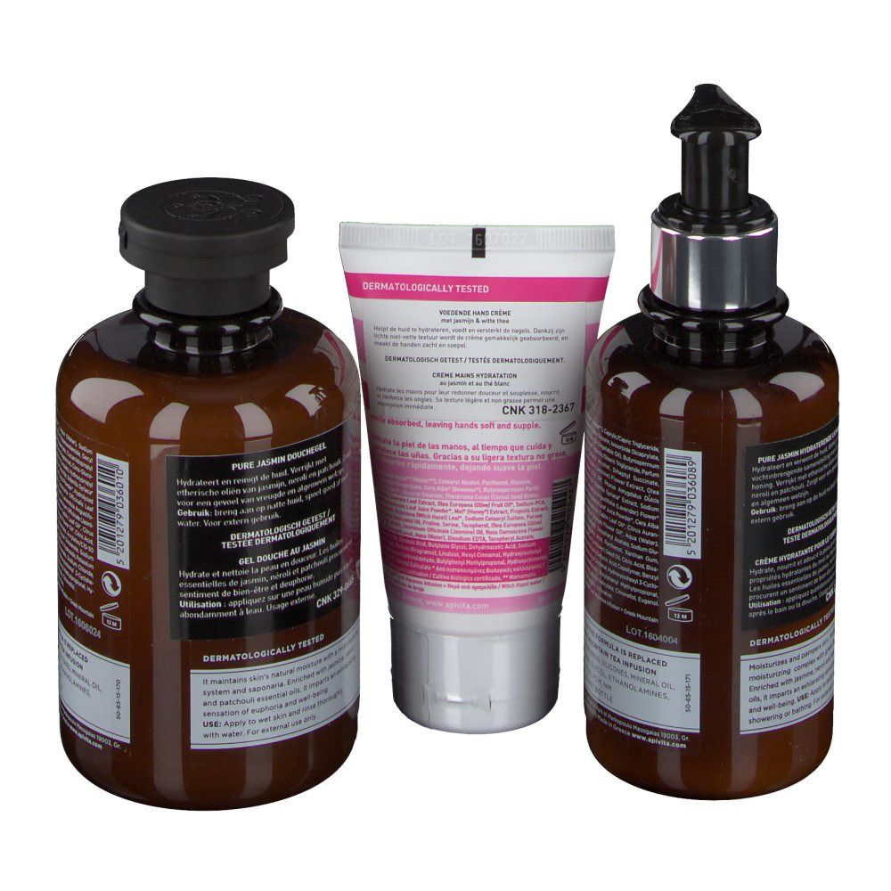 Apivita Coffret Cadeau Pure Jasmine 300+200 ml