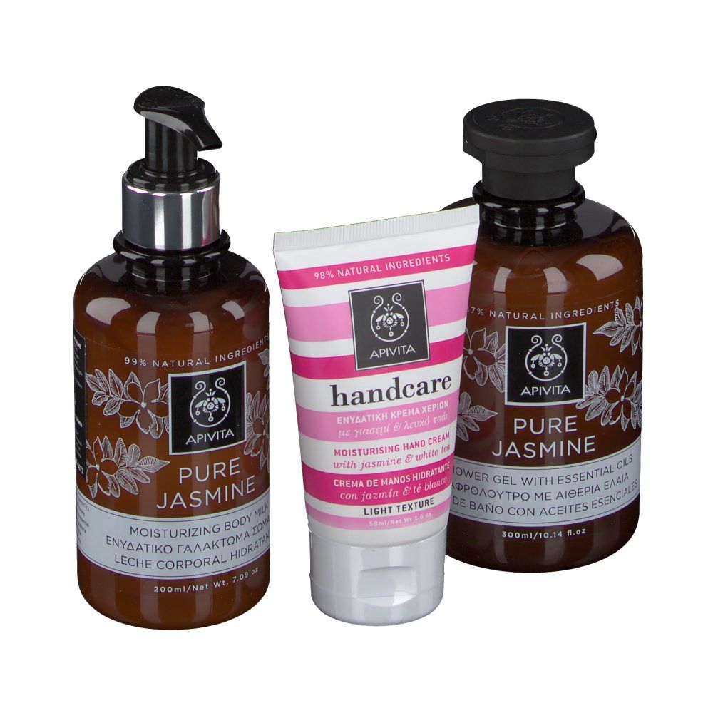 Apivita Coffret Cadeau Pure Jasmine 300+200 ml