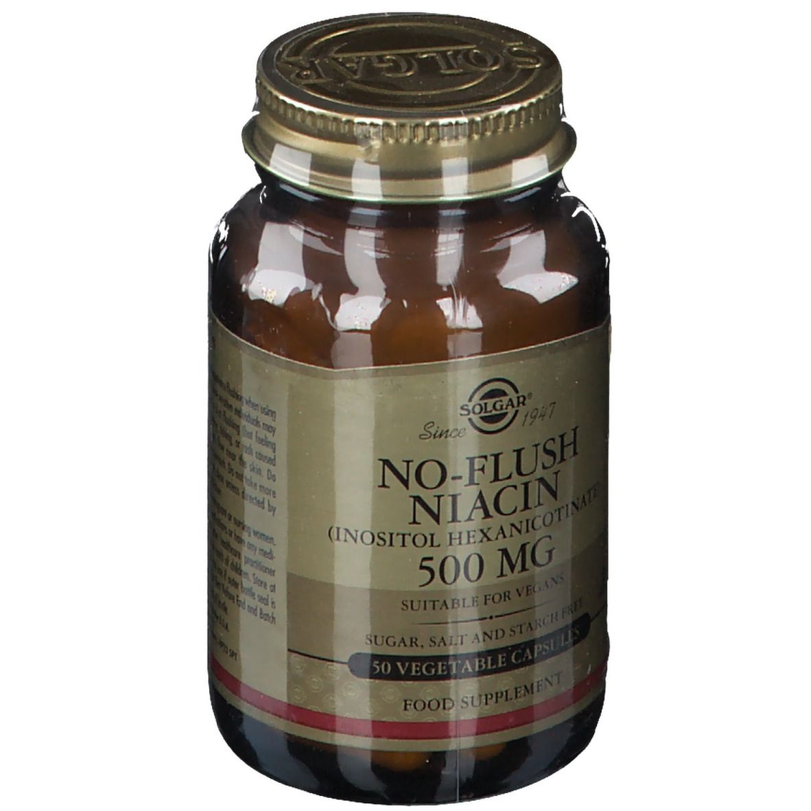 SOLGAR® No Flush Niacin 500 mg 50 St Redcare Apotheke