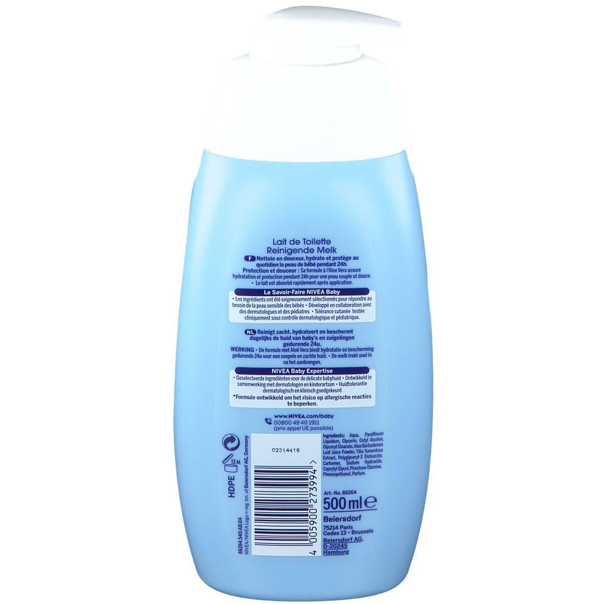 NIVEA Lait de toilette hydratant Bébé