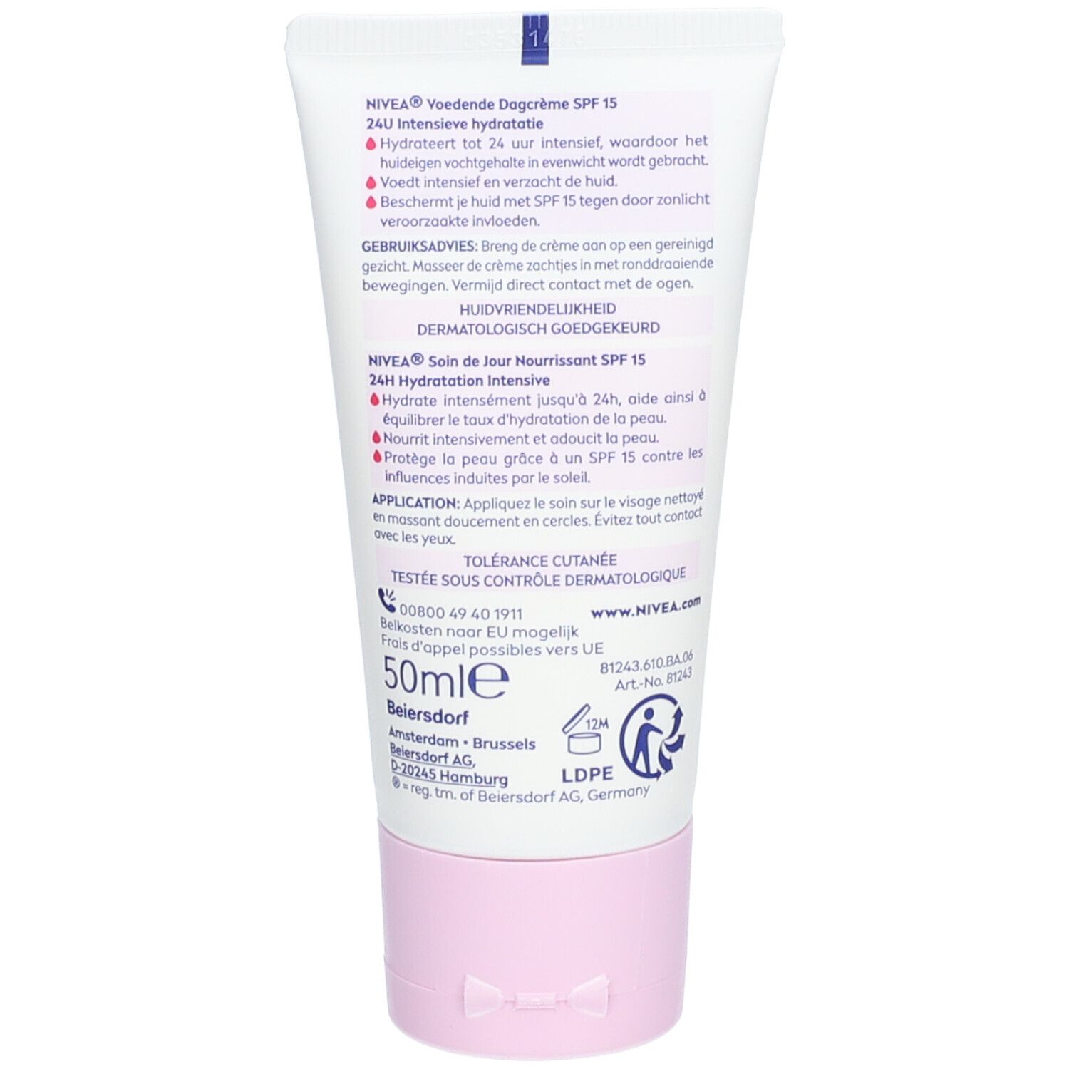 NIVEA Essentials Tagespflege Tube mit SPF15, vegane Formel.