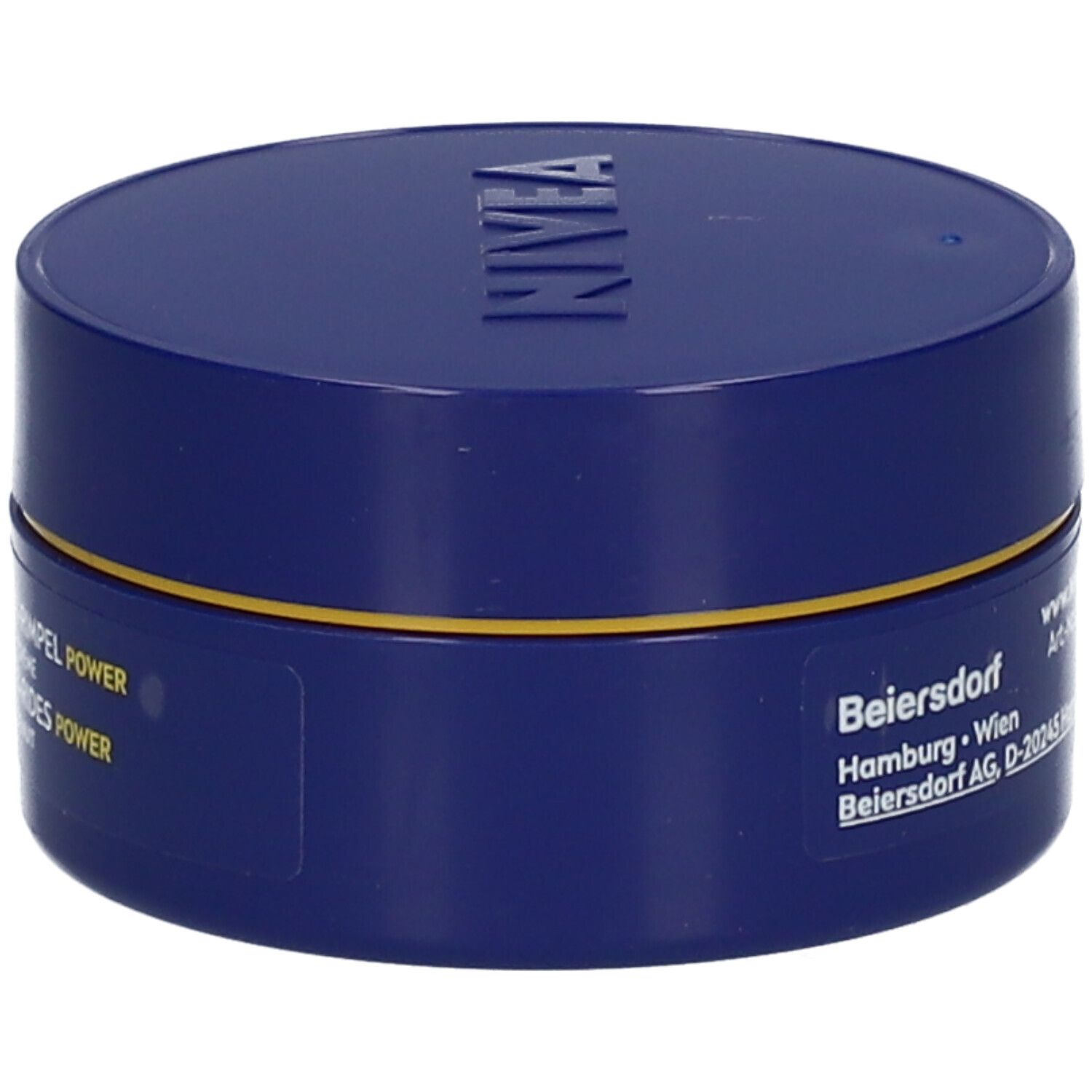 NIVEA Q10 POWER Anti-Falten Nachtcreme mit geöffnetem Karton. Karton zeigt 'Nieuwe formule'.