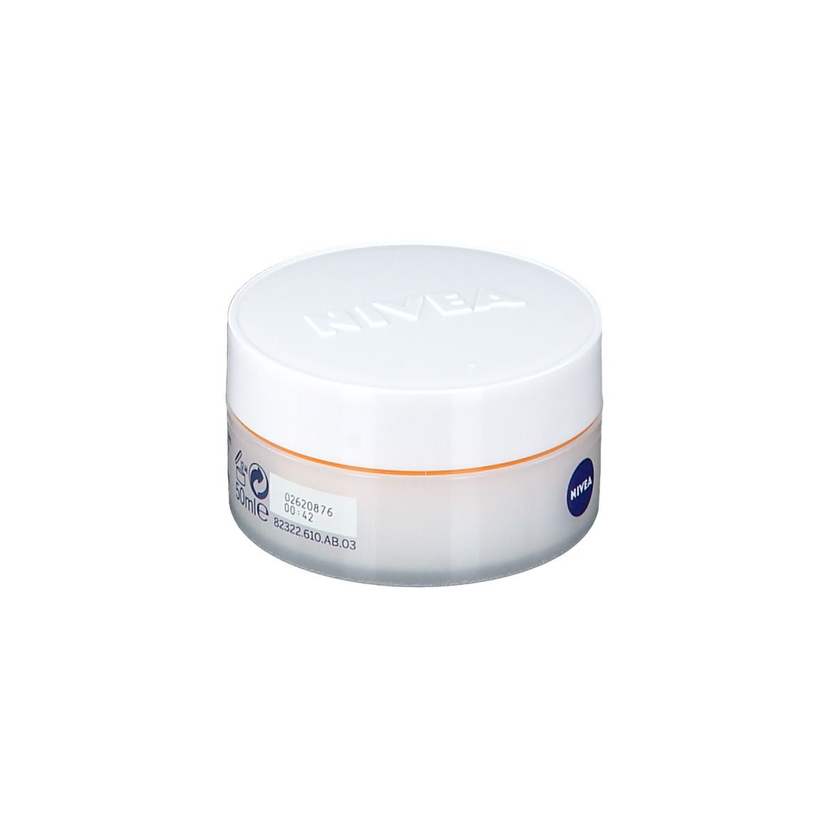 NIVEA Q10 Energy Tiegel mit Produktcode und Chargennummer.