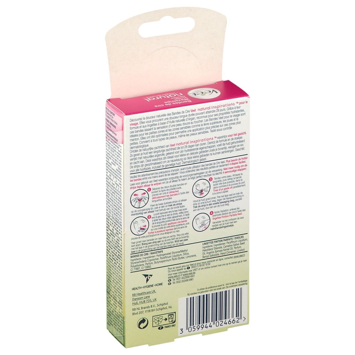 Veet Kaltwachsstreifen für das Gesicht für alle Hauttypen