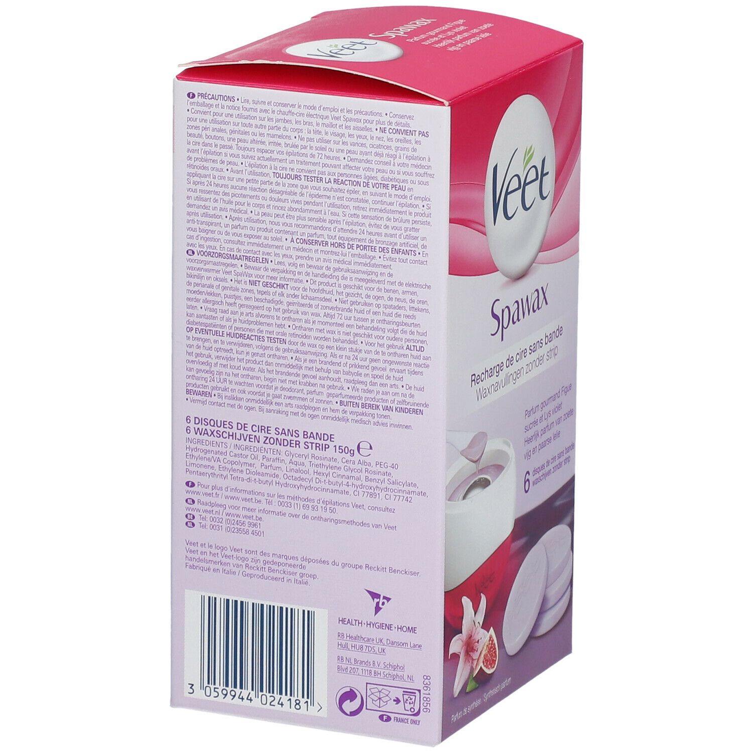 Veet Recharge Veet Spawax Parfum Figue sucrée & Lys violet