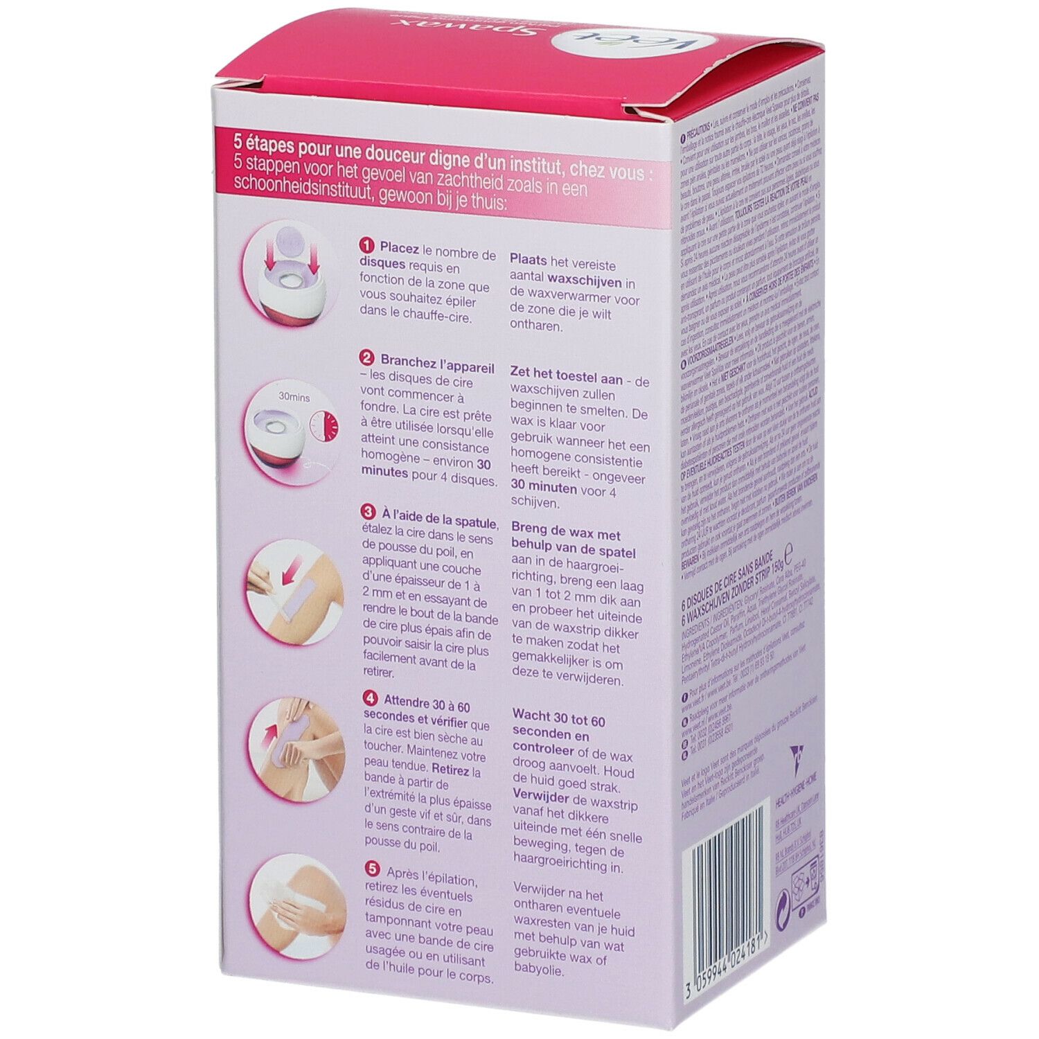 Veet Recharge Veet Spawax Parfum Figue sucrée & Lys violet