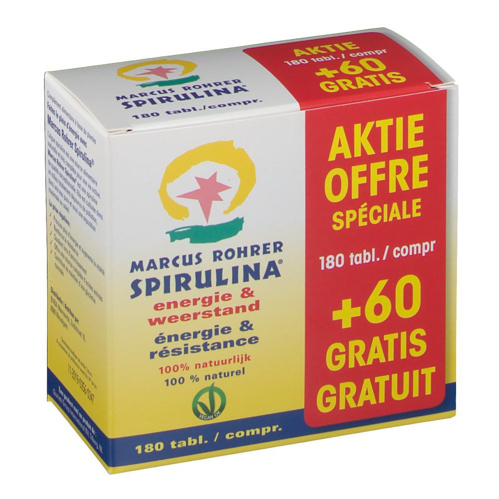 Marcus Rohrer Spirulina 300mg +60 Tabletten GRATIS PROMO