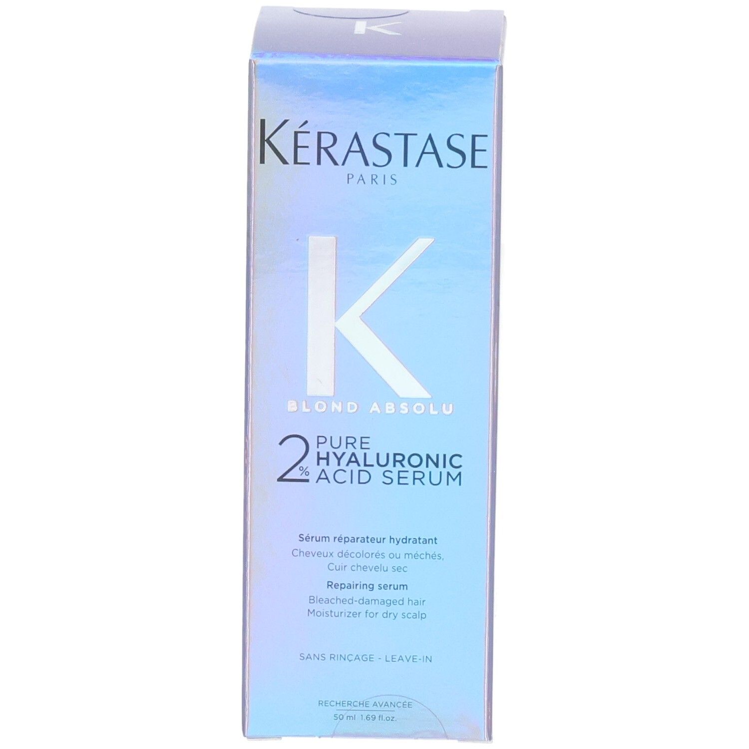 Kérastase Blond Absolu 2% Hyaluronsäure Serum Box. Reparierendes Serum für trockenes Haar.