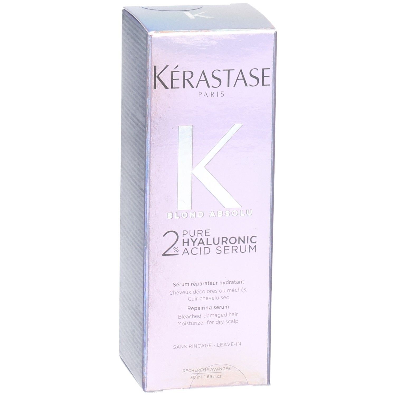 Kérastase Pure Hyaluronic Acid Serum Verpackung. Reparierendes Serum für trockenes Haar.