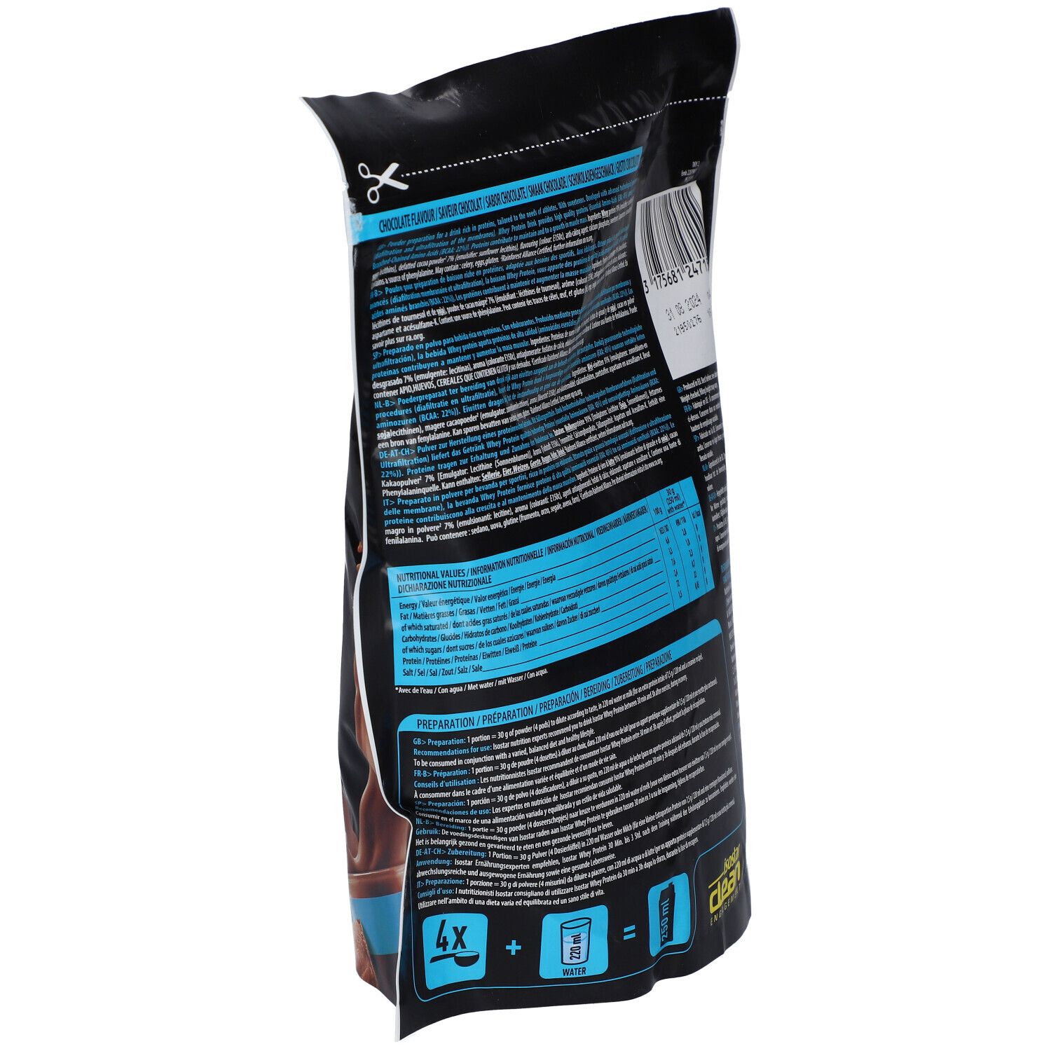 isostar WHEY PROTEIN CHOCOLAT