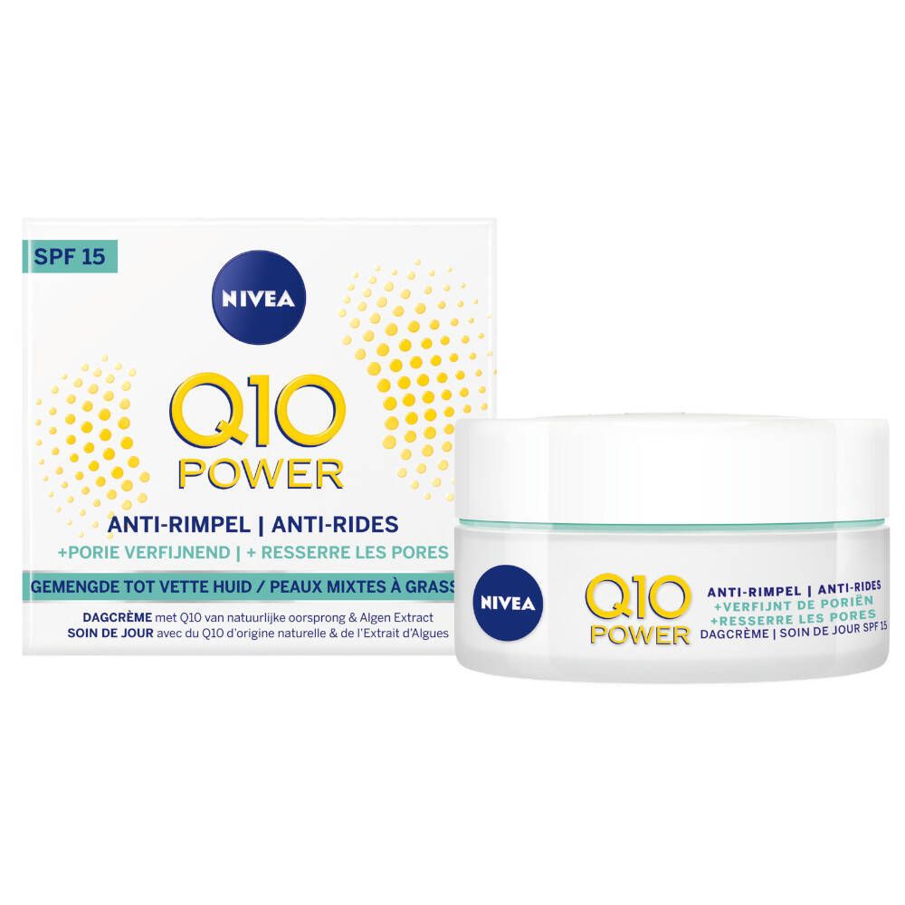 NIVEA Q10 Power Anti-Falten + Strafft die Poren Tagespflege SPF15