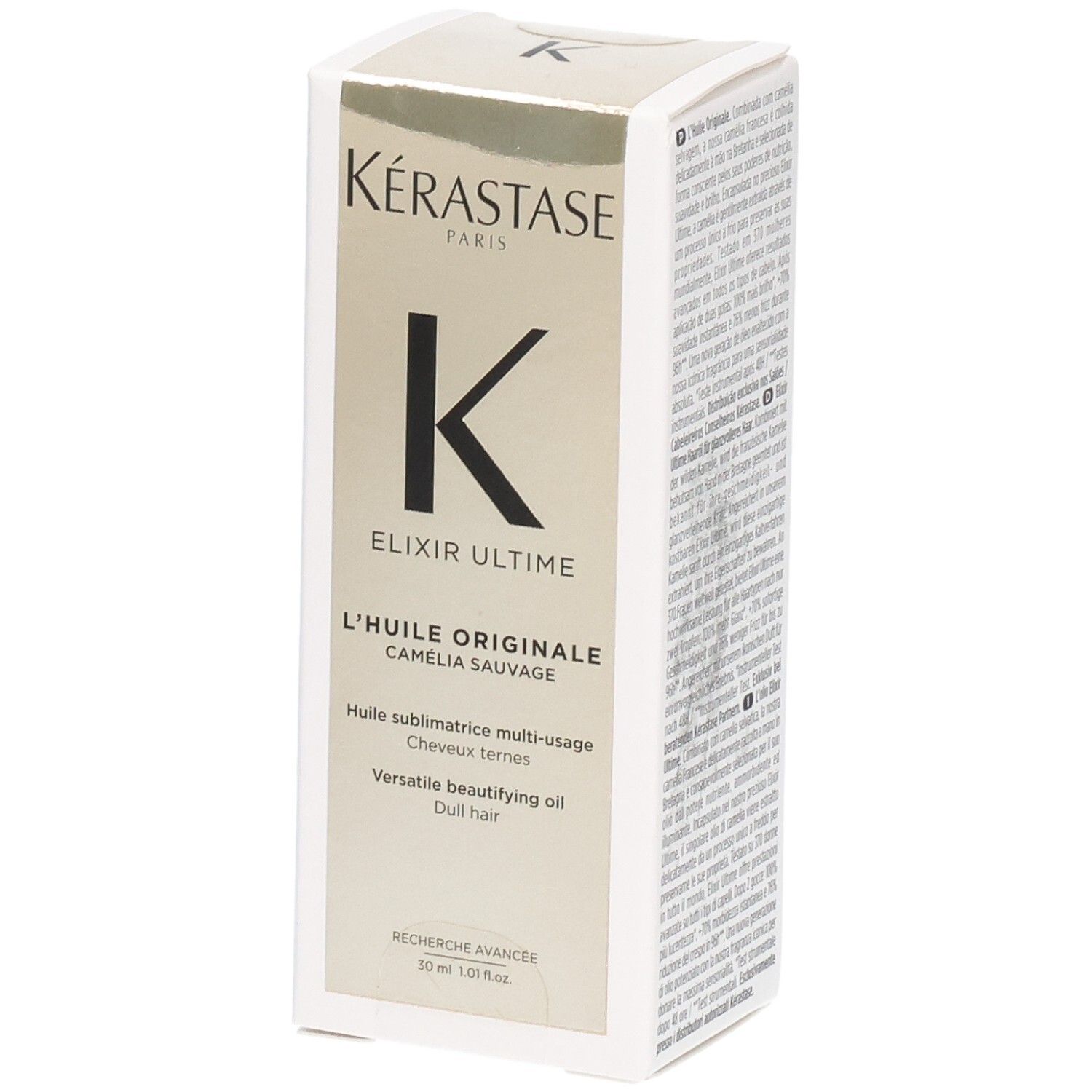 KÉRASTASE Elixir Ultime L’Huile Originale, huile polyvalente pour cheveux ternes, 30ml.
