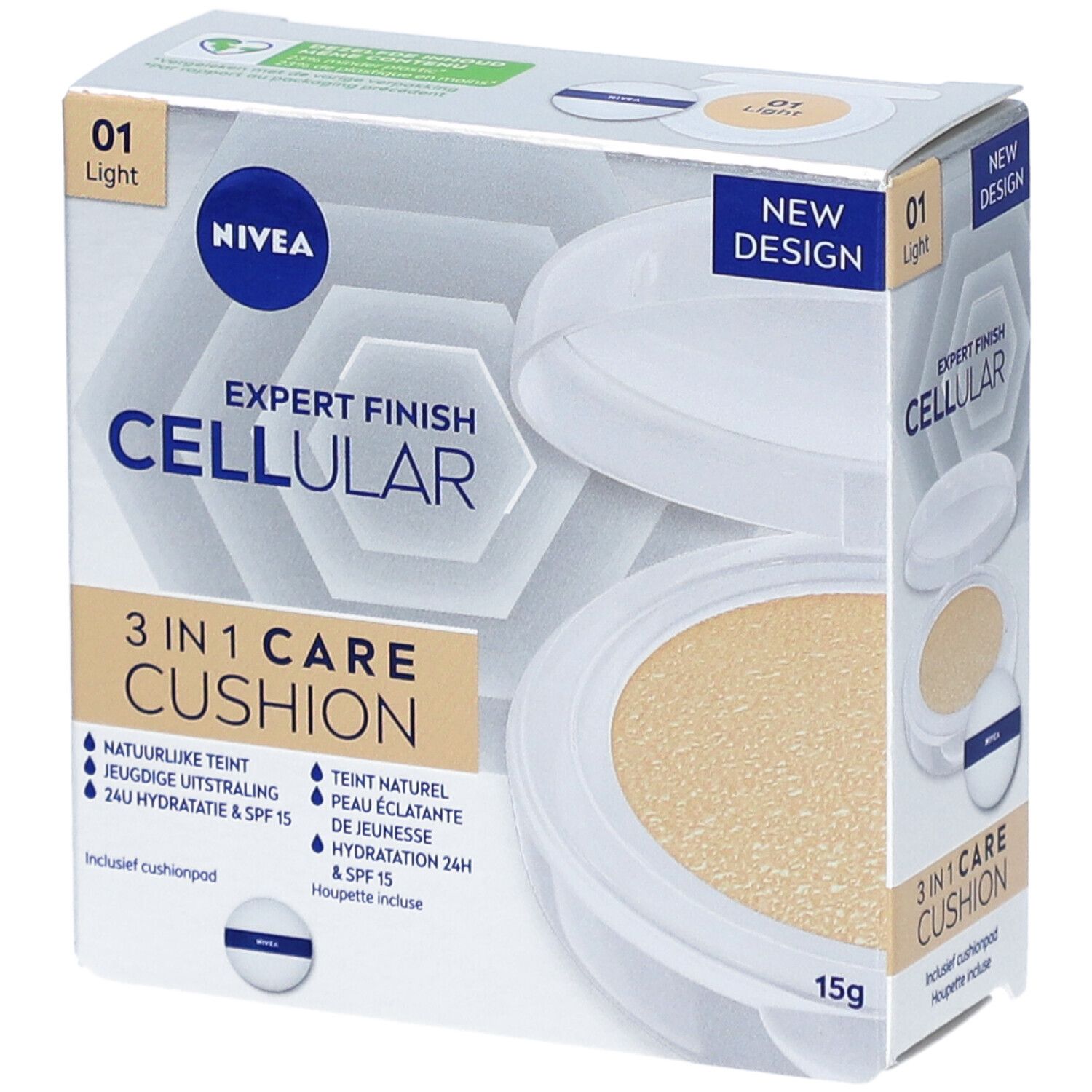 NIVEA Hyaluron CELLular Filler 3-en-1 Soin Cushion 01 Light