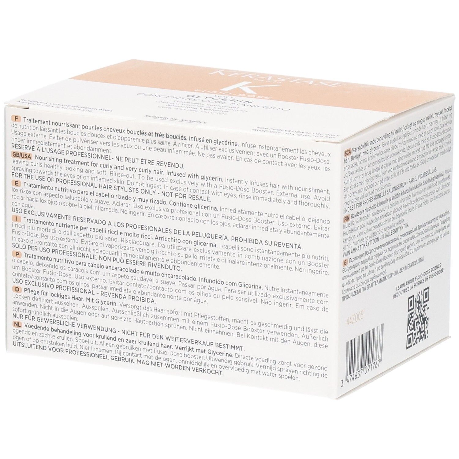 Kérastase Fusio-Dose Booster, Nährstoffbehandlung für lockiges Haar.