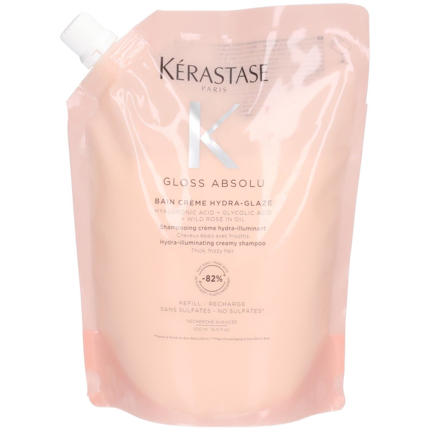 Kérastase Gloss Absolu Bain Nutri Shampoo Nachfüllbeutel, 500ml.