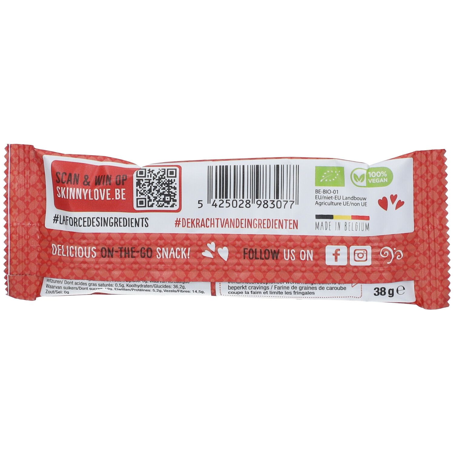 SkinnyLove Riegel Apfel-Zimt