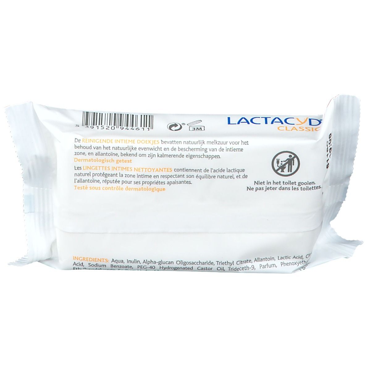 Lactacyd® Classic Lingettes intimes nettoyantes