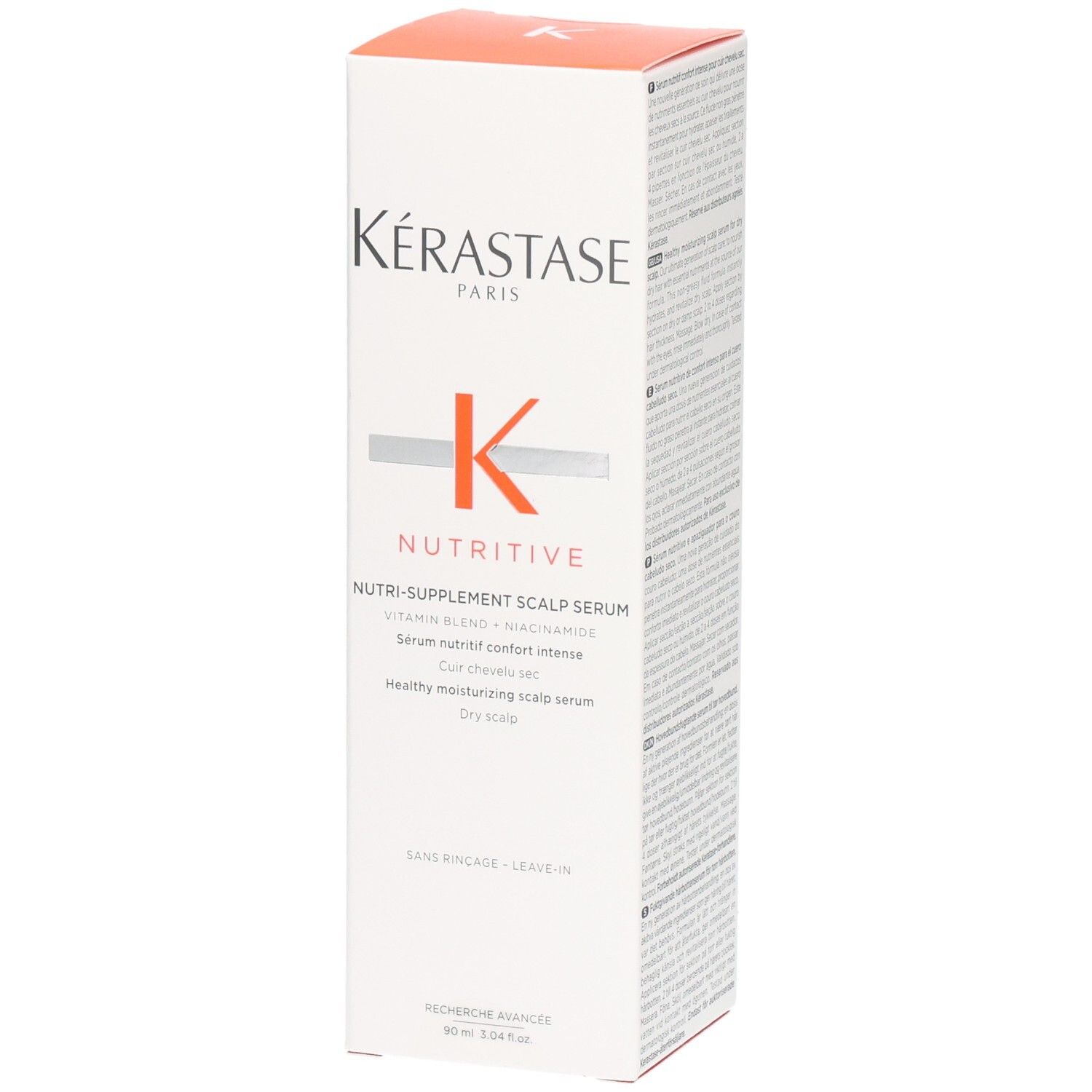 Kérastase Nutritive Nutri-Supplement Scalp Serum Verpackung. Für trockene Kopfhaut.