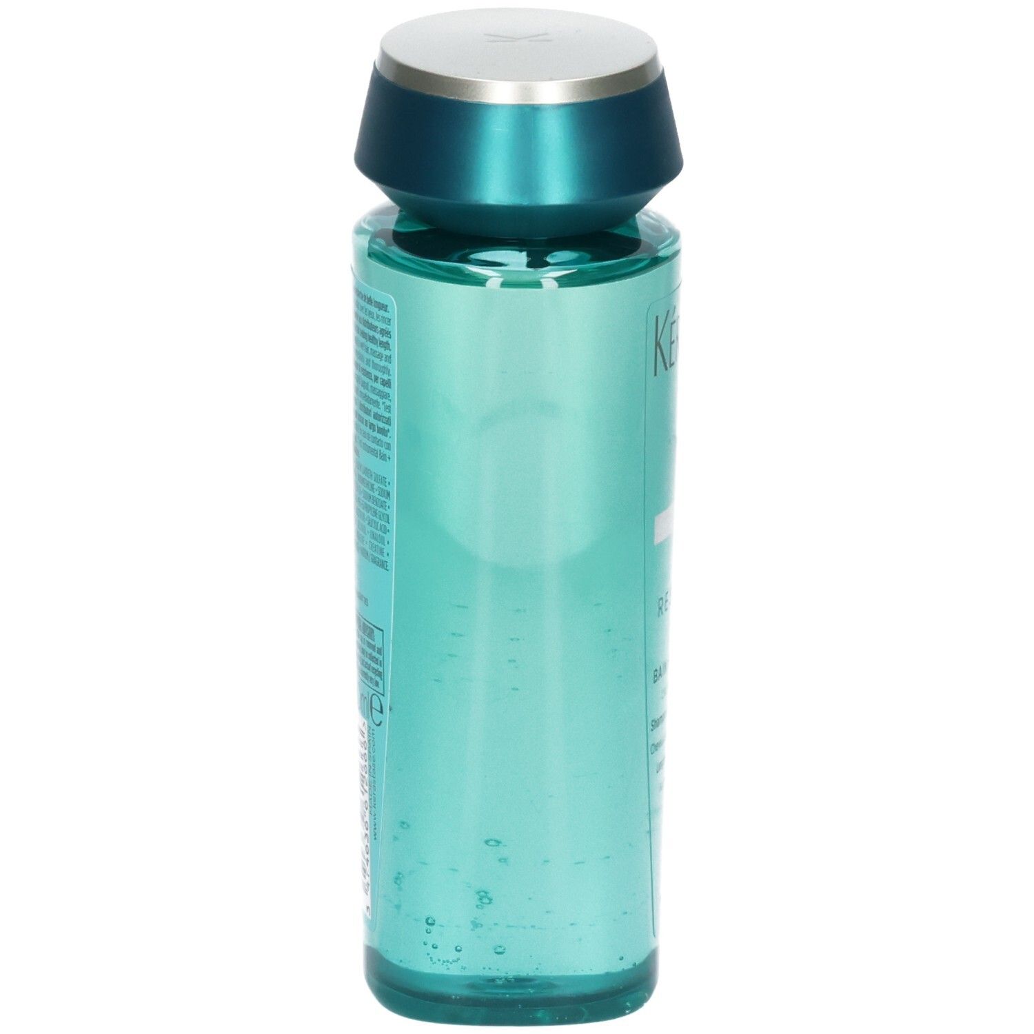 Vue latérale du flacon de shampoing Kérastase Resistance Bain Extentioniste.